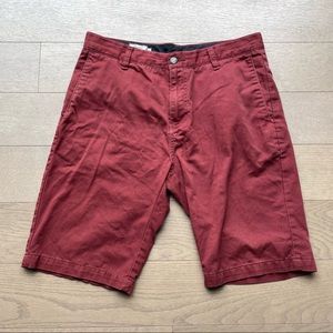 Men’s Red Volcom Shorts